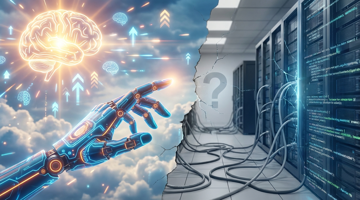 Contrast between marketing claims and verifiable AI product impact