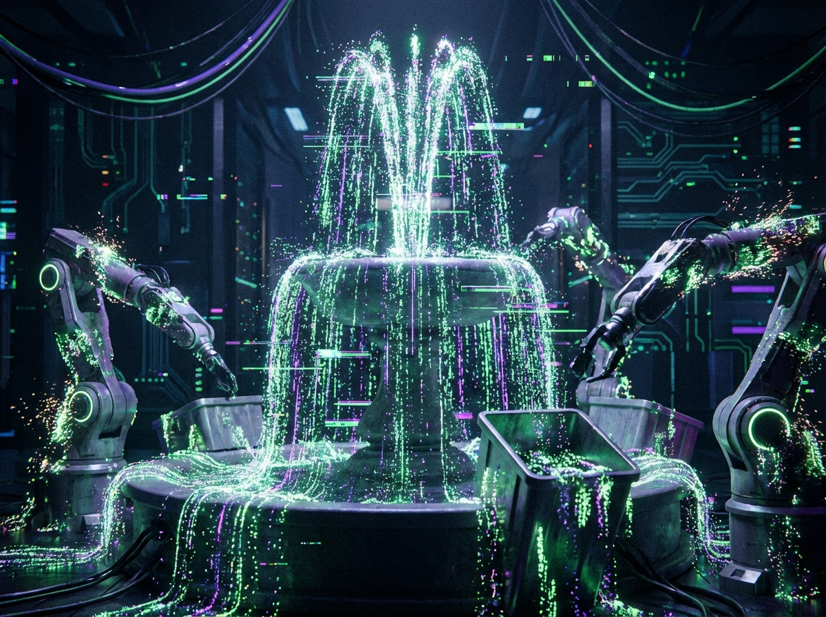 Data fountain concept for decoy crawler content