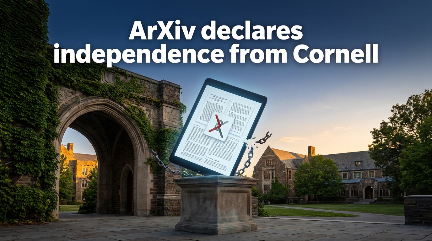 Thumbnail: arXiv Leaves Cornell: Nonprofit Independence, Budget Pressure, and AI Slop