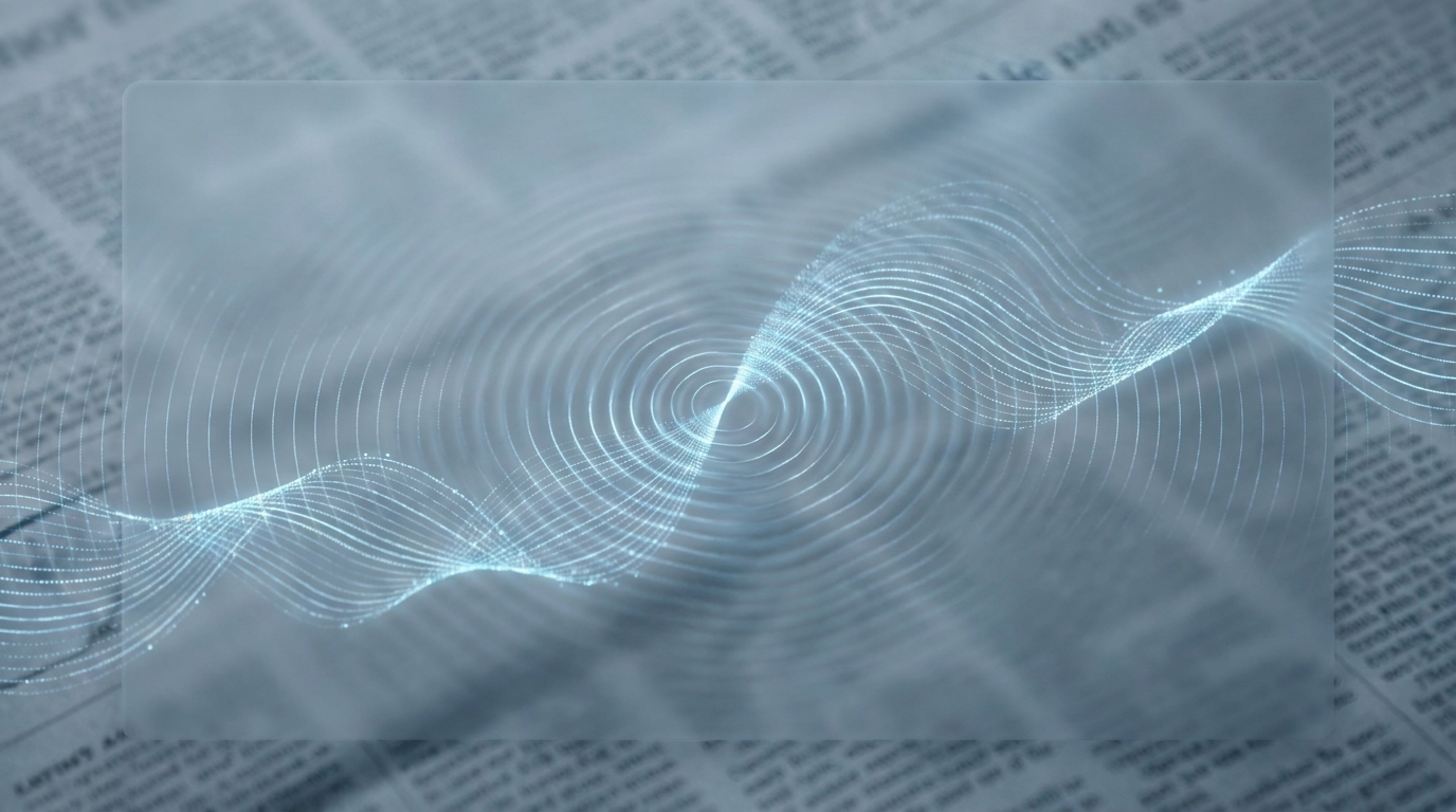 A stylized digital graph showing volatility, with subtle ripples or waves emanating from a central point, symbolizing the impact of economic data. The backgroun