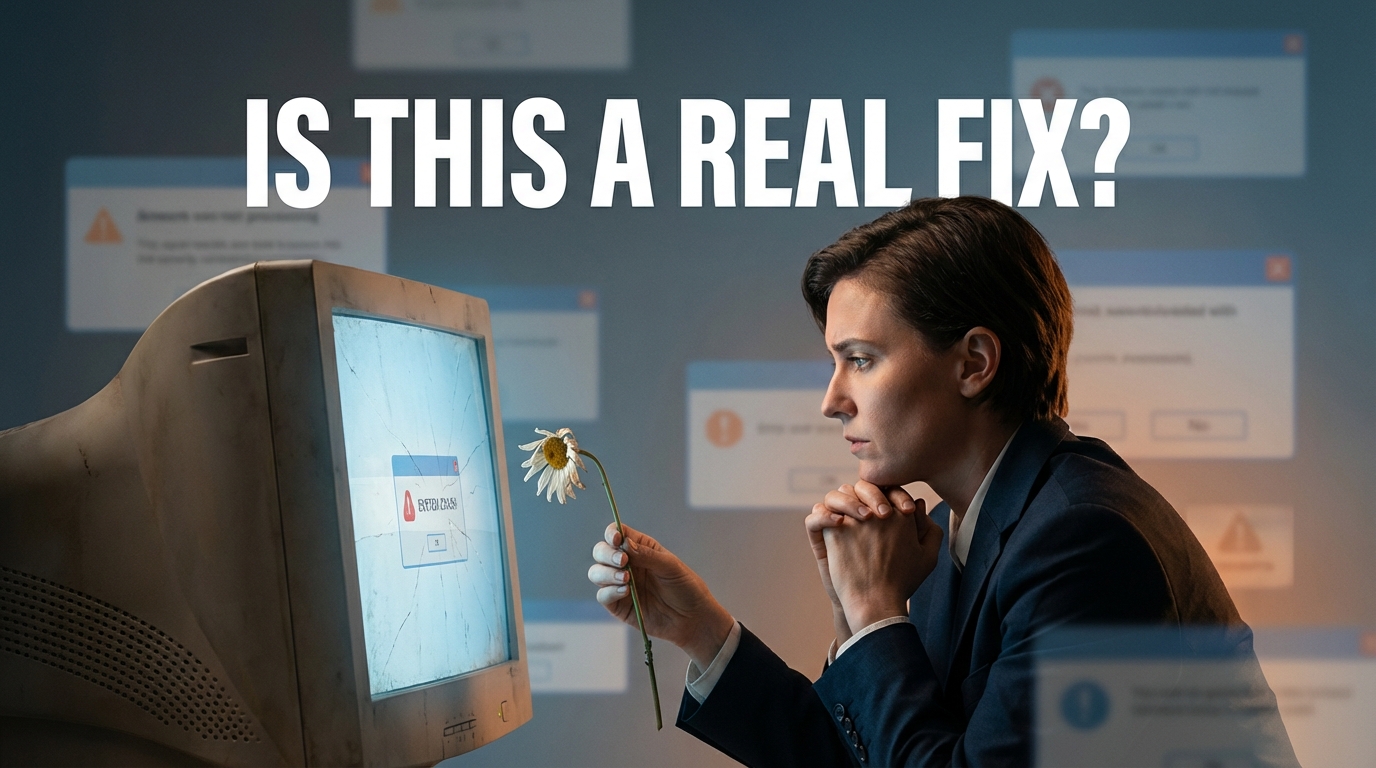 Thumbnail: Windows 11 ‘Fix’: Performance Reset, Ads, Copilot, and the Trust Deficit