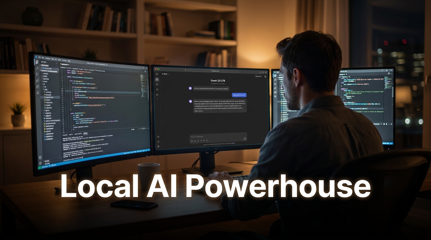 Thumbnail: Qwen 3.6 27B: The Sweet Spot for Powerful Local AI Development